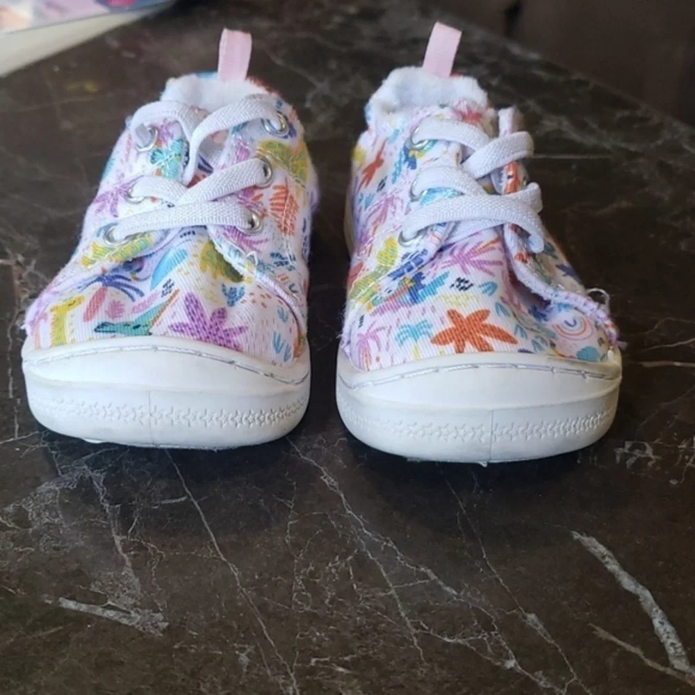 WONDER NATION, BABY GIRL BUMP TOE SHOES, MULTI-COLORED, SIZE 6‎